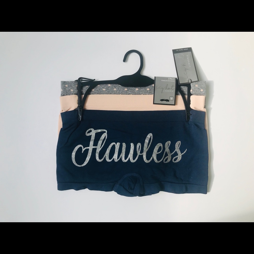 Womens 3 Pack seamless boy short Intimates Panties - Picture 3 of 8